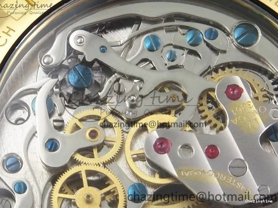 0204 Speedmaster YG RMF Best Edition YG Black Dial on YG Bracelet Lemania HW Durable 7725